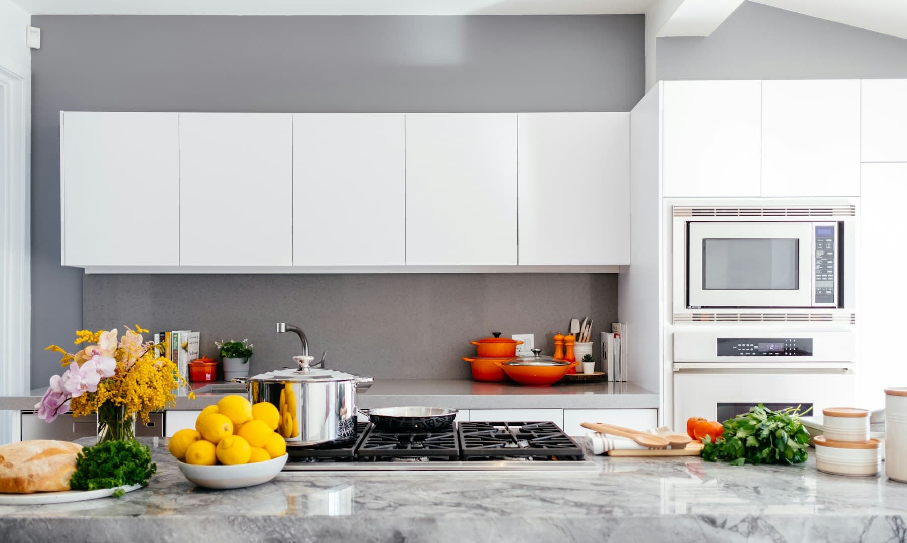 A finished kitchen renovation