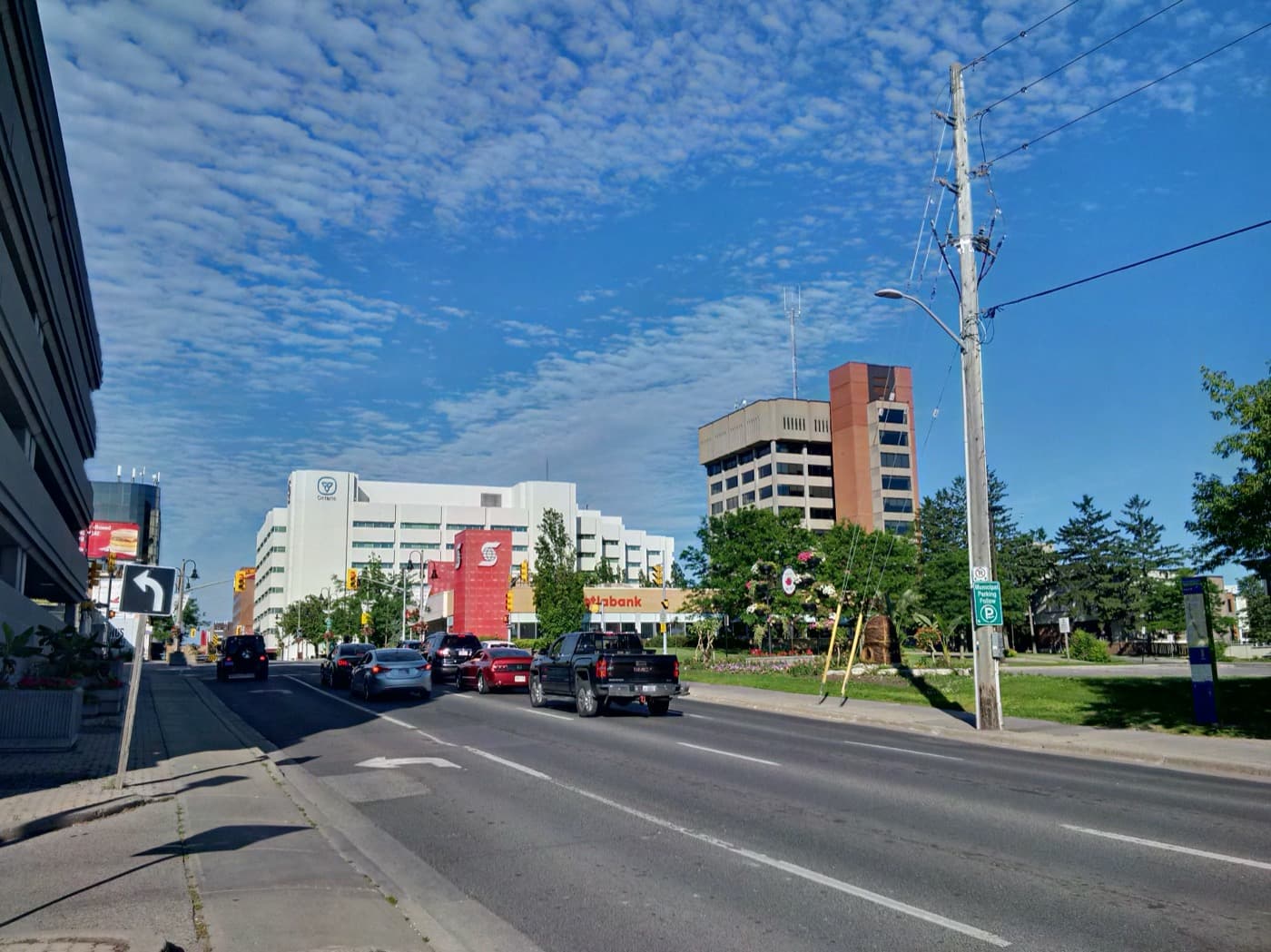 Downtown King Street in Oshawa, Ontario